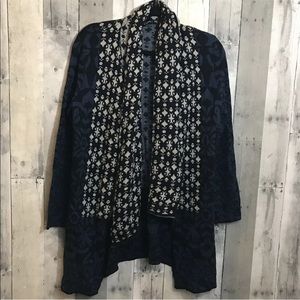 Gypsy 05 Global Village Orvieto Cardigan Size S Cotton/cashmere‎ Open Drape